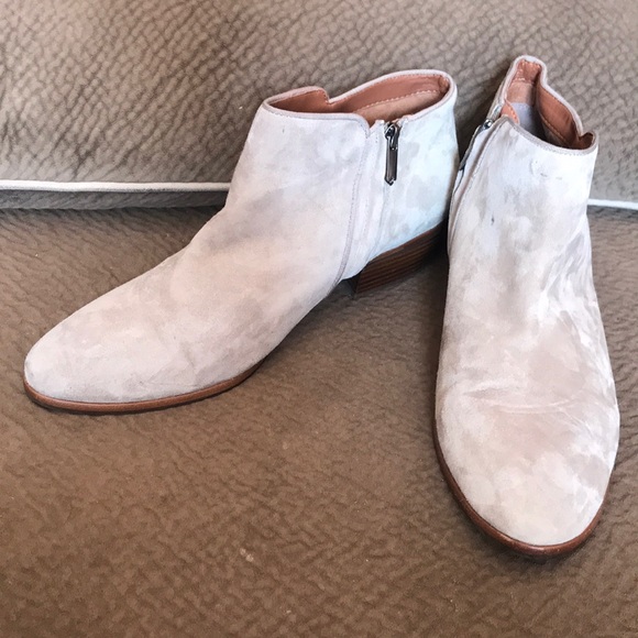 Sam Edelman Shoes - Sam Edelman Petty suede low ankle boot zipper chic
